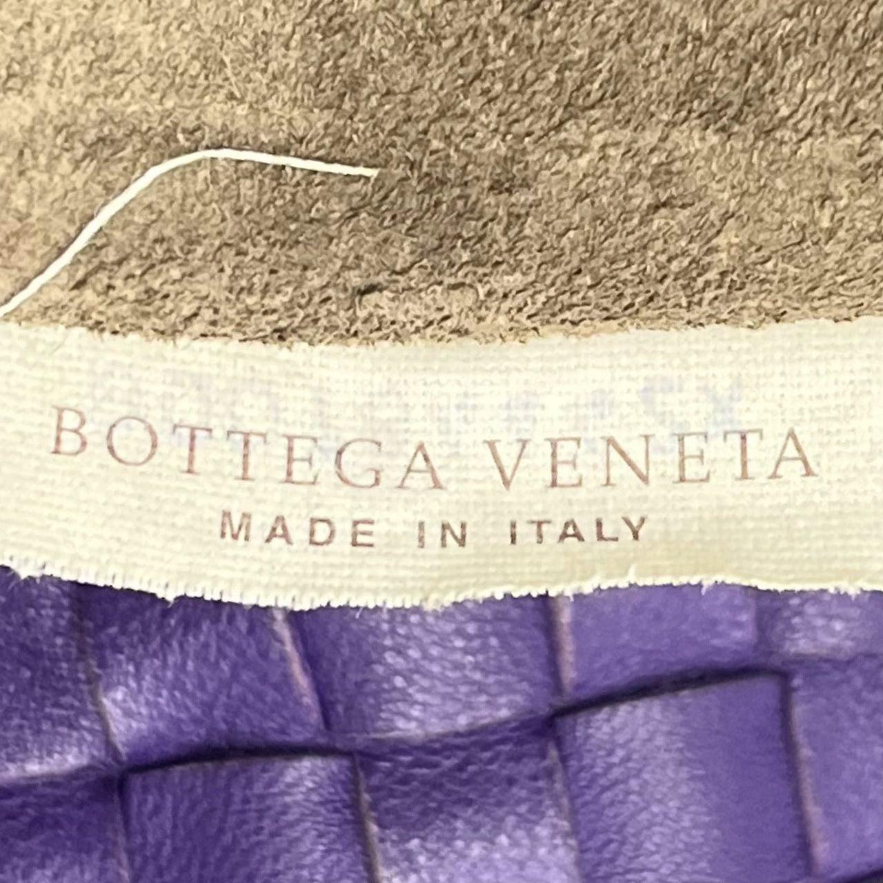 Bottega Veneta Veneta Hobo Medium Purple Intrecciato Leather Bag 4
