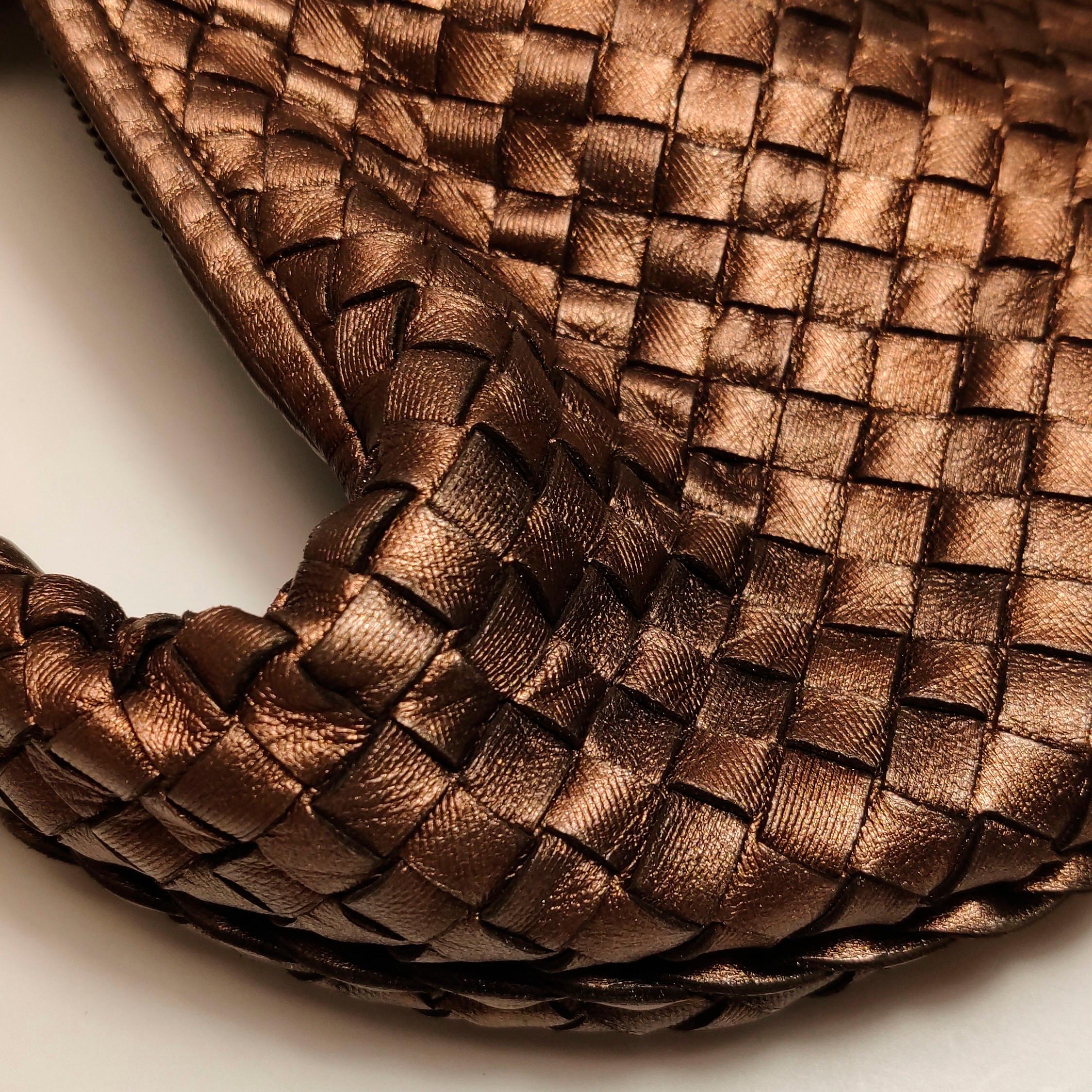 Bottega Veneta Veneta Hobo Metallic Copper Leather Large 47cm im Angebot 11