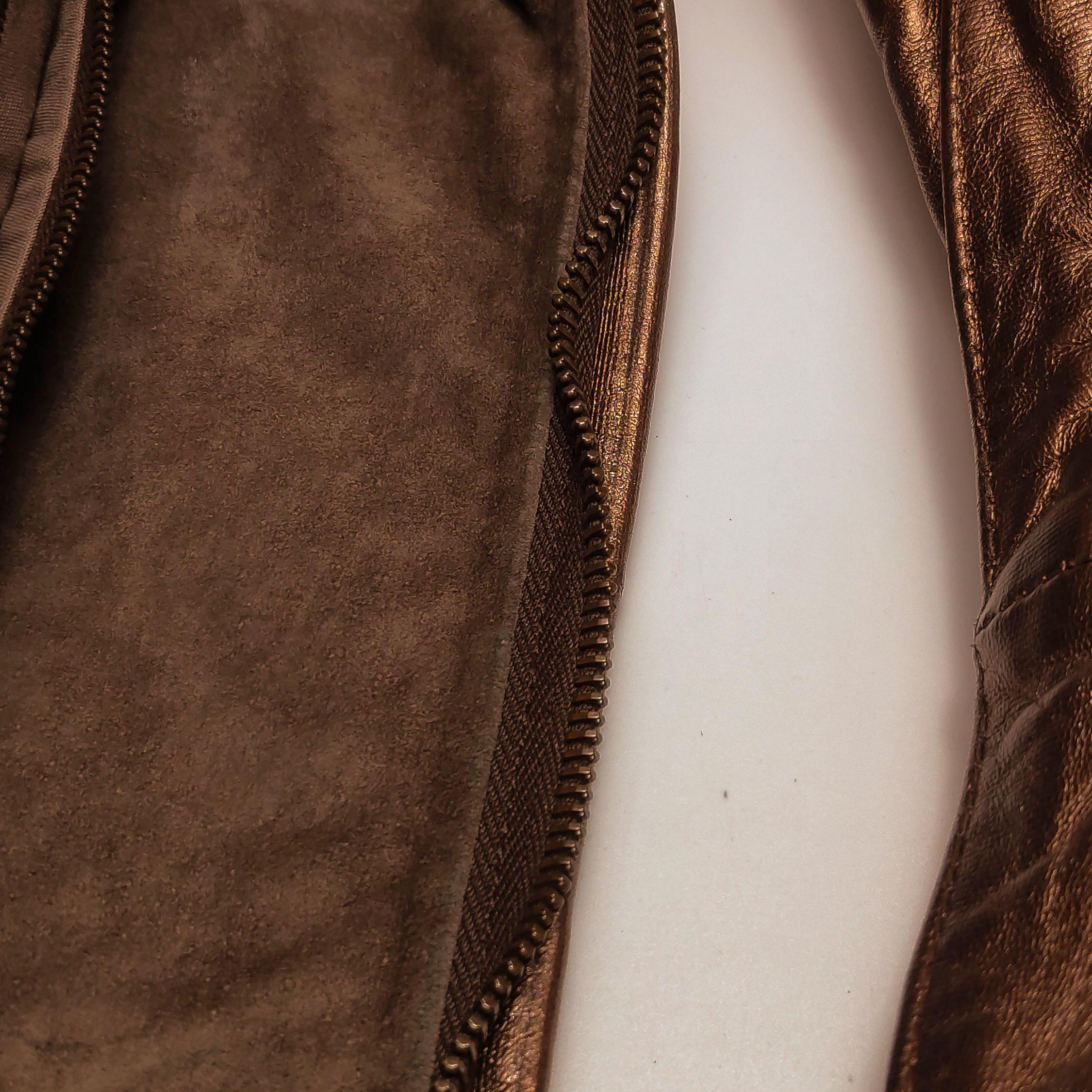 Bottega Veneta Veneta Hobo Metallic Copper Leather Large 47cm im Angebot 5