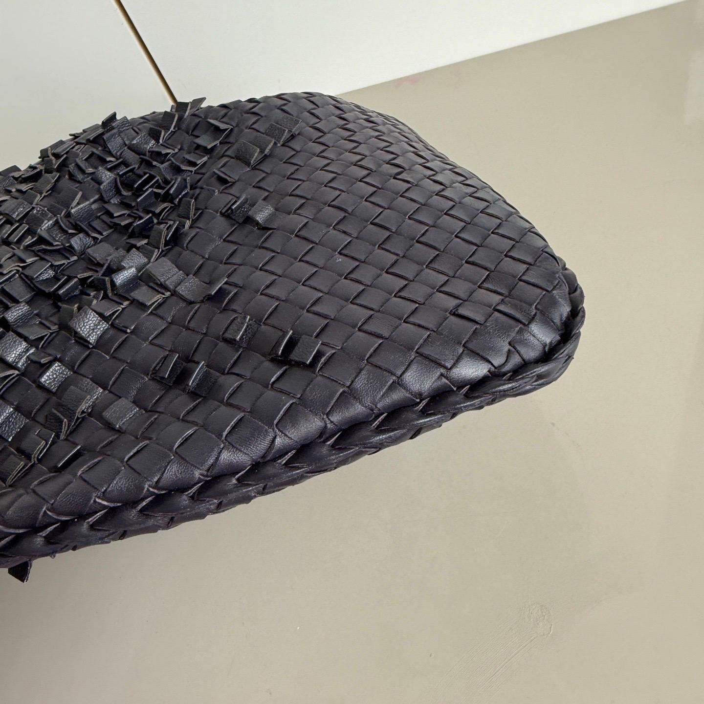 Bottega Veneta Veneta Hobo Midnight Blue Dark Navy Intrecciato Leather Bag 47cm 5