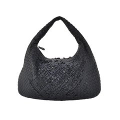 Bottega Veneta Veneta Hobo Midnight Dark Navy Intrecciato Leather Bag 40cm