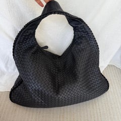 Bottega Veneta Veneta Hobo Midnight Navy Leather Bag Maxi 50cm