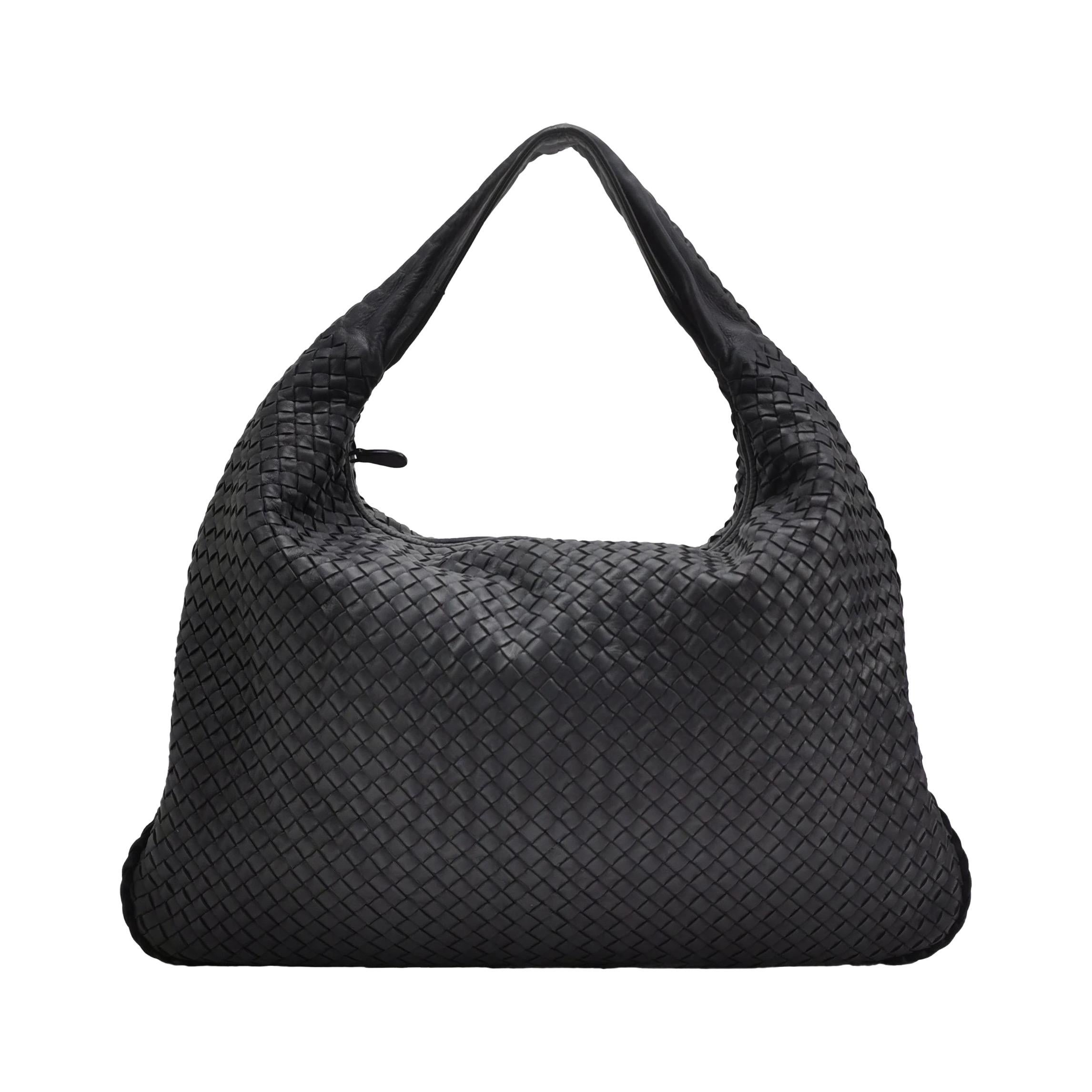 Bottega Veneta Veneta Hobo Midnight Navy Borsa in pelle Maxi 50cm