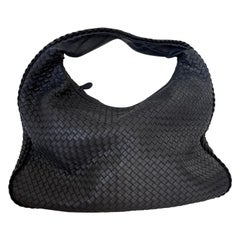 Bottega Veneta Veneta Hobo Midnight Navy Leather Bag Maxi 50cm