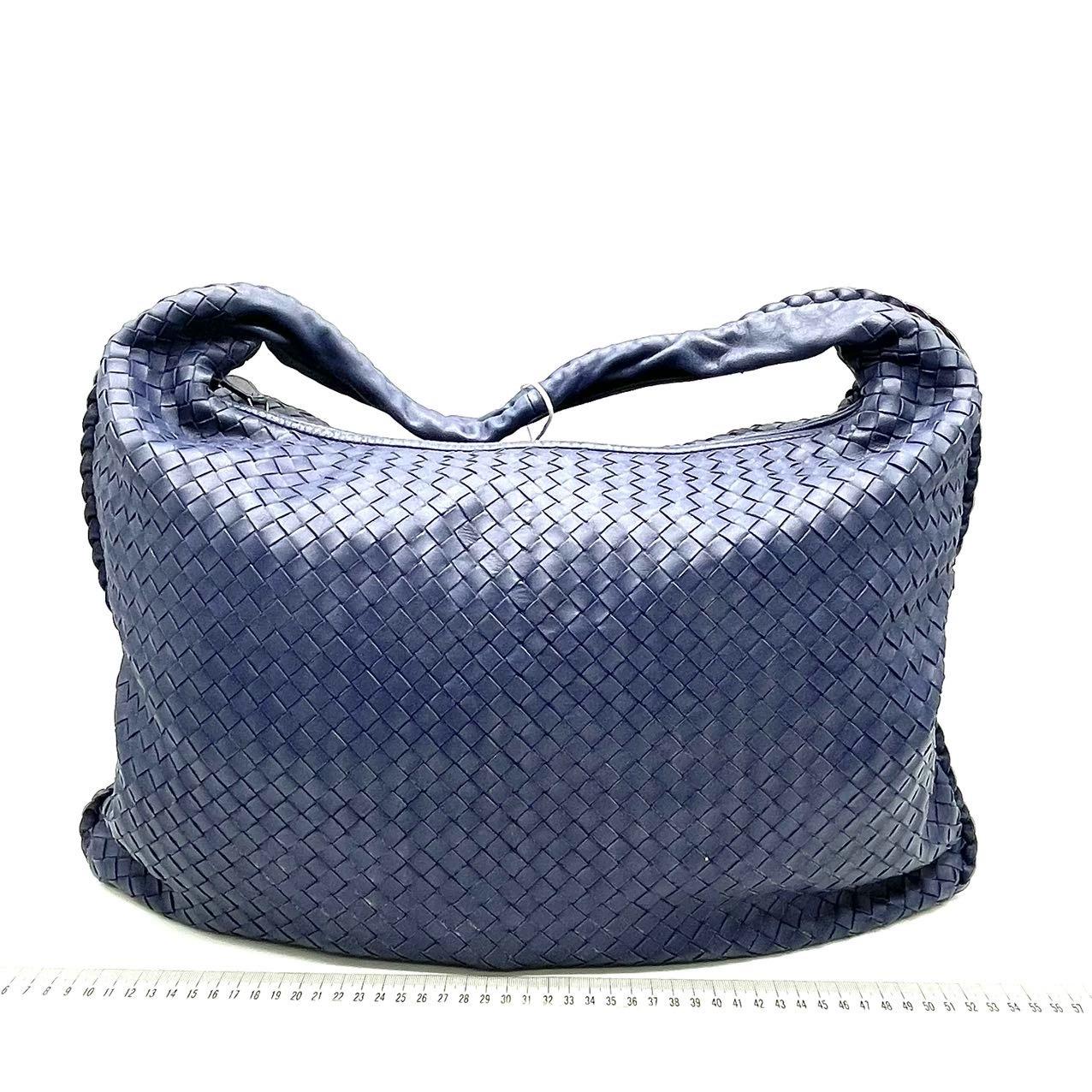 Viola Bottega Veneta Hobo Navy in pelle Maxi 50cm in vendita