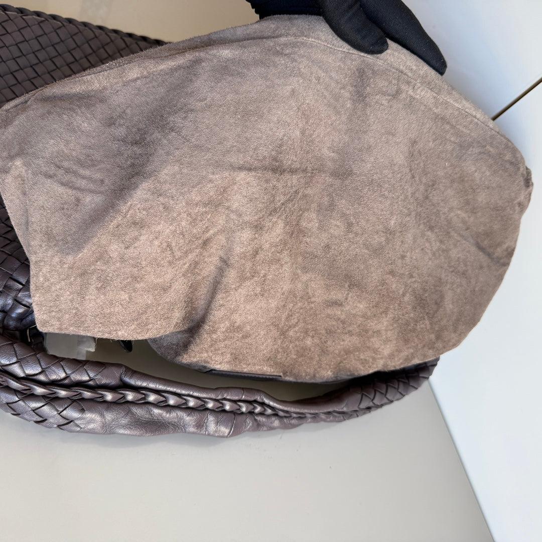 Bottega Veneta Veneta Intrecciato Hobo Large Dark Chocolate Brown leather 47cm 11