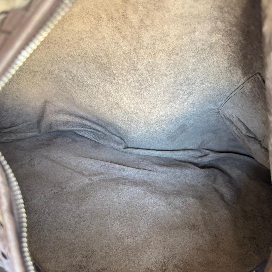 Bottega Veneta Veneta Intrecciato Hobo Large Dark Chocolate Brown leather 47cm 12