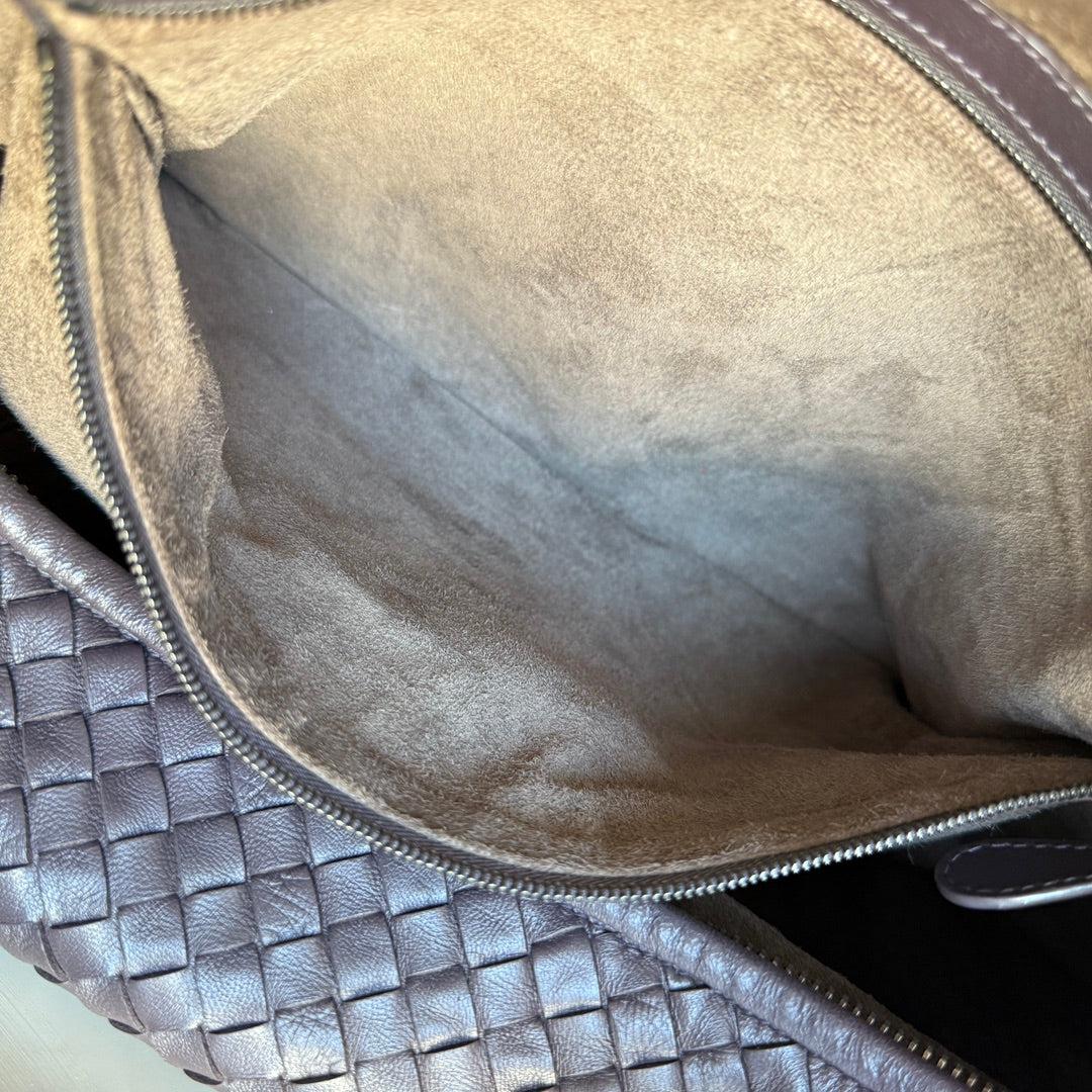 Bottega Veneta Veneta Intrecciato Hobo Large Dark Chocolate Brown leather 47cm 14