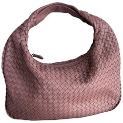 Bottega Veneta Veneta Leather Hobo Small Nude Dirty Pink 40cm