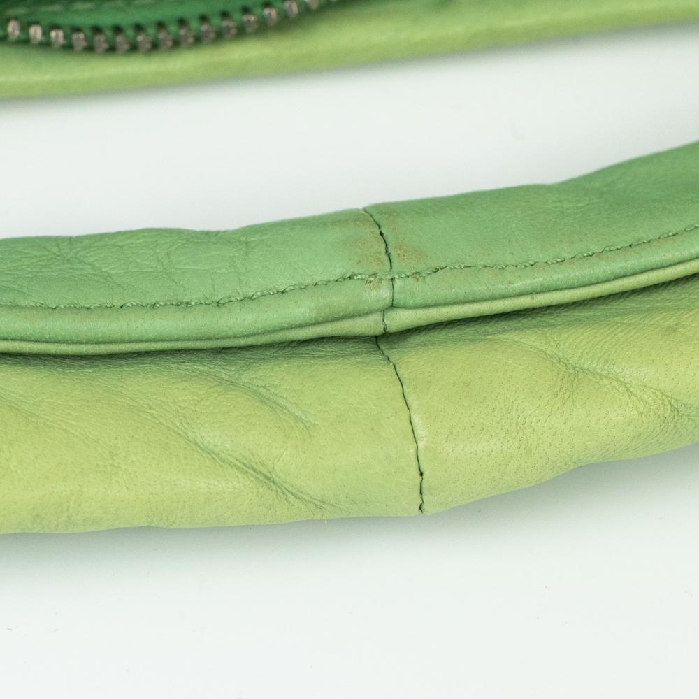 BOTTEGA VENETA Veneta Shoulder bag in Green Leather 9