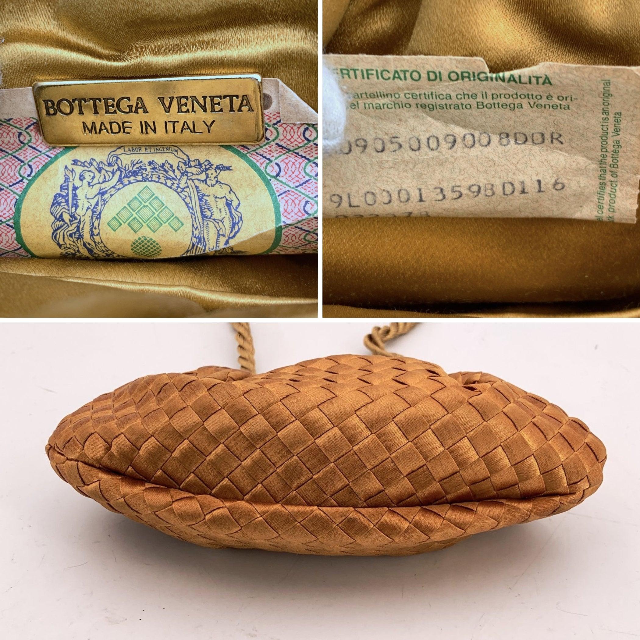 Bottega Veneta Vintage Sac à bandoulière Murrine en satin tissé beige Pour femmes en vente