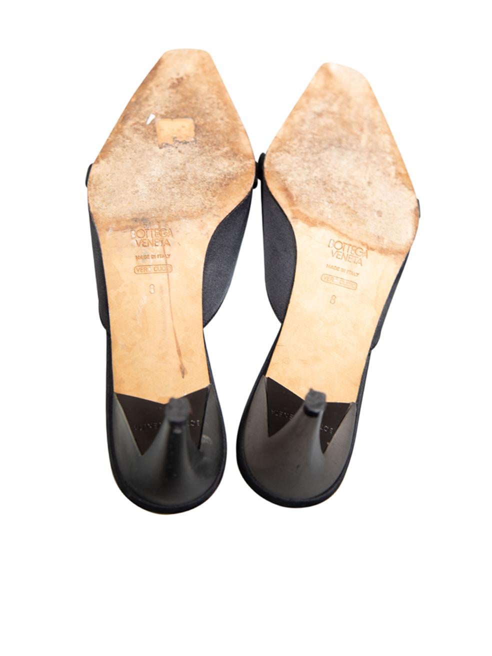 Women's Bottega Veneta Vintage Black Square Knotted Mules Size US 8