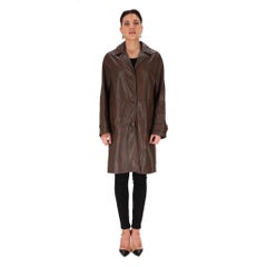 Bottega Veneta Vintage Leather Coat