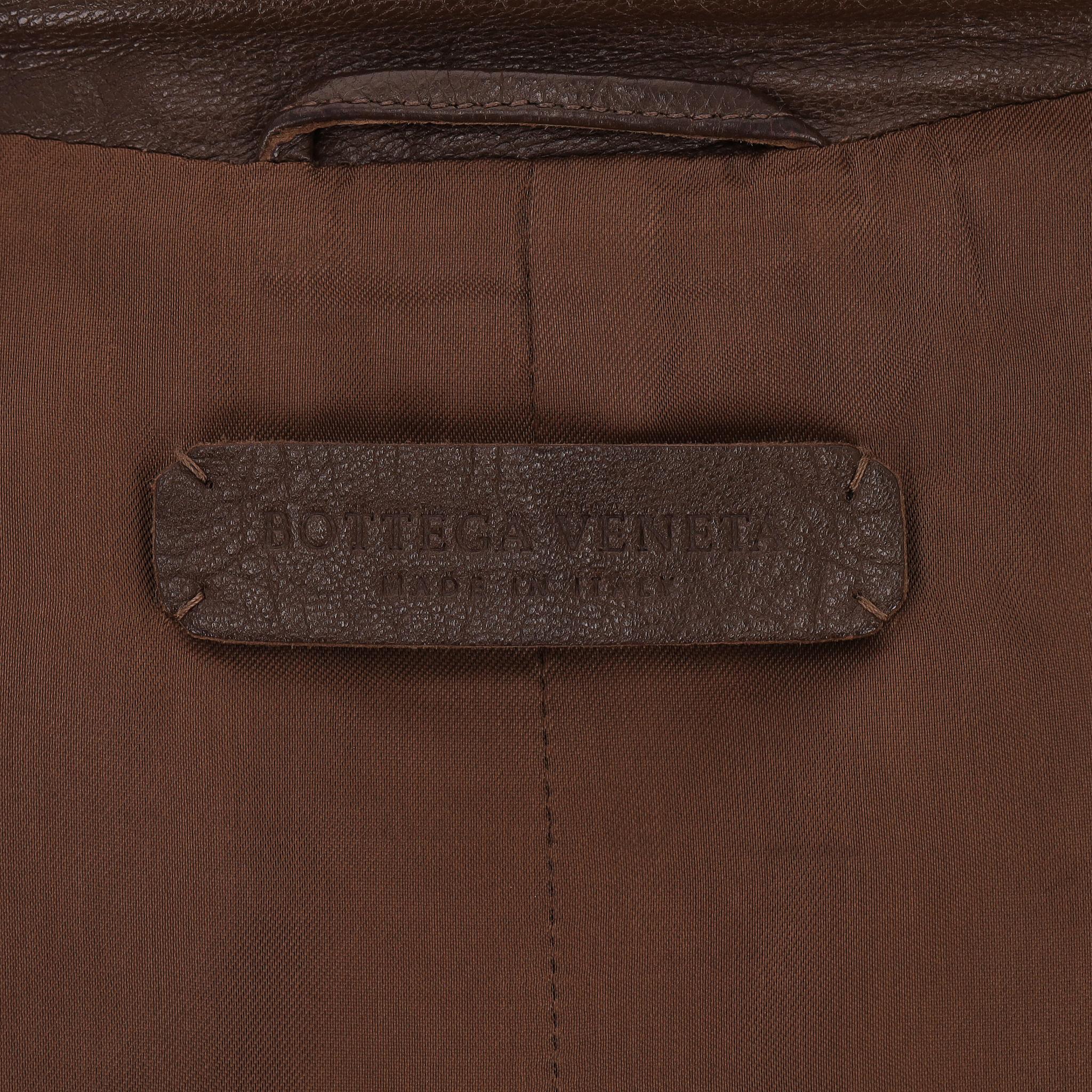 Abrigo de piel Bottega Veneta Vintage en venta 1