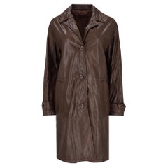Bottega Veneta Vintage Leather Coat