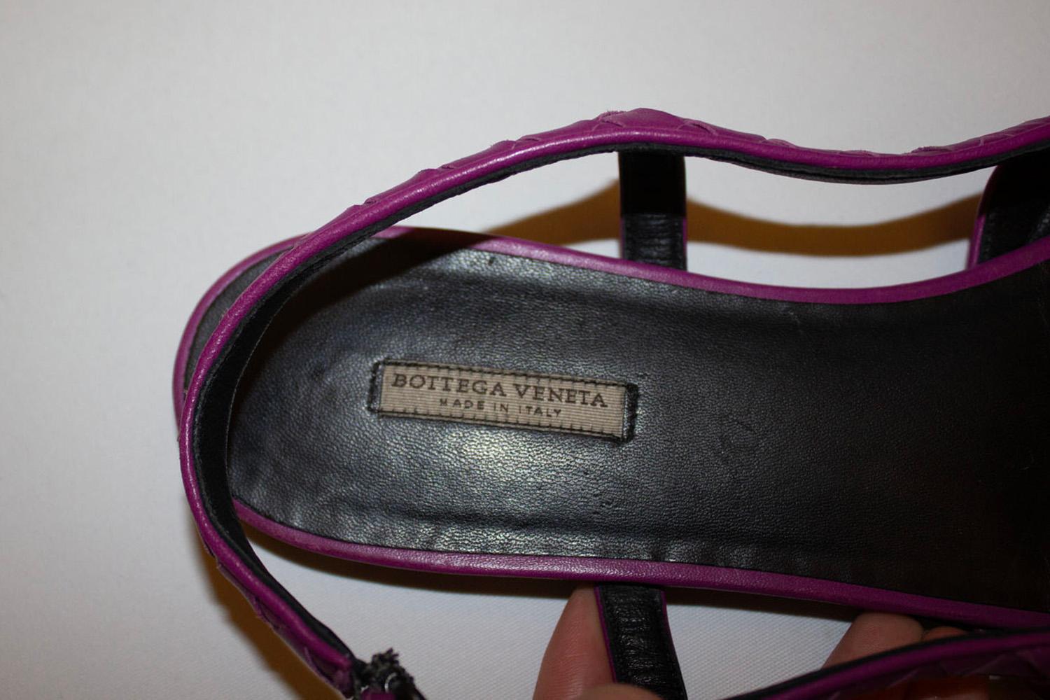 Chaussures Vintage Magenta de Bottega Veneta Bon état - En vente à London, GB