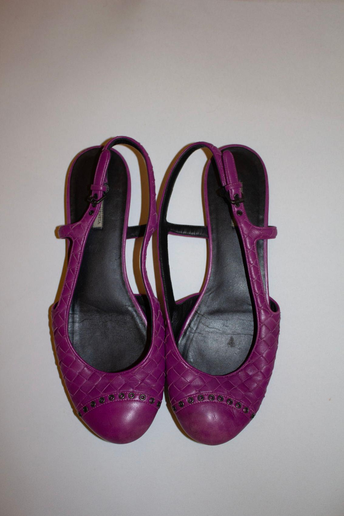 Chaussures Vintage Magenta de Bottega Veneta Pour femmes en vente