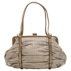 Bottega Veneta Vintage Metallic Top Handle Bag