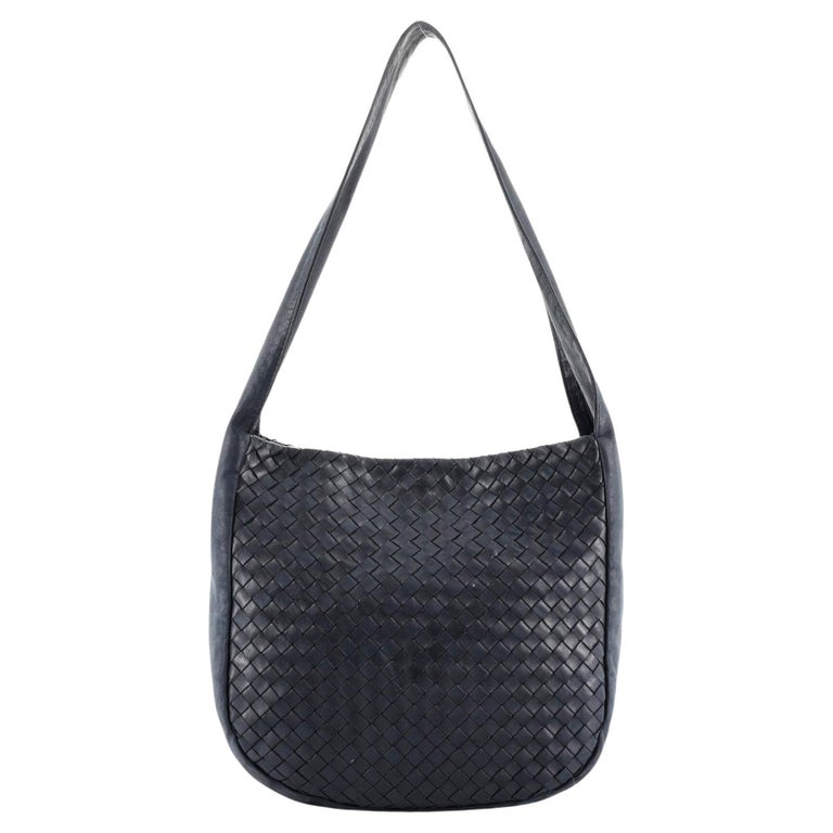 Bottega Vintage Open Messenger Bag Intrecciato Leather Medium at