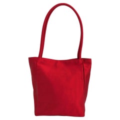 Bottega Veneta Vintage Red Satin 1990s Bag