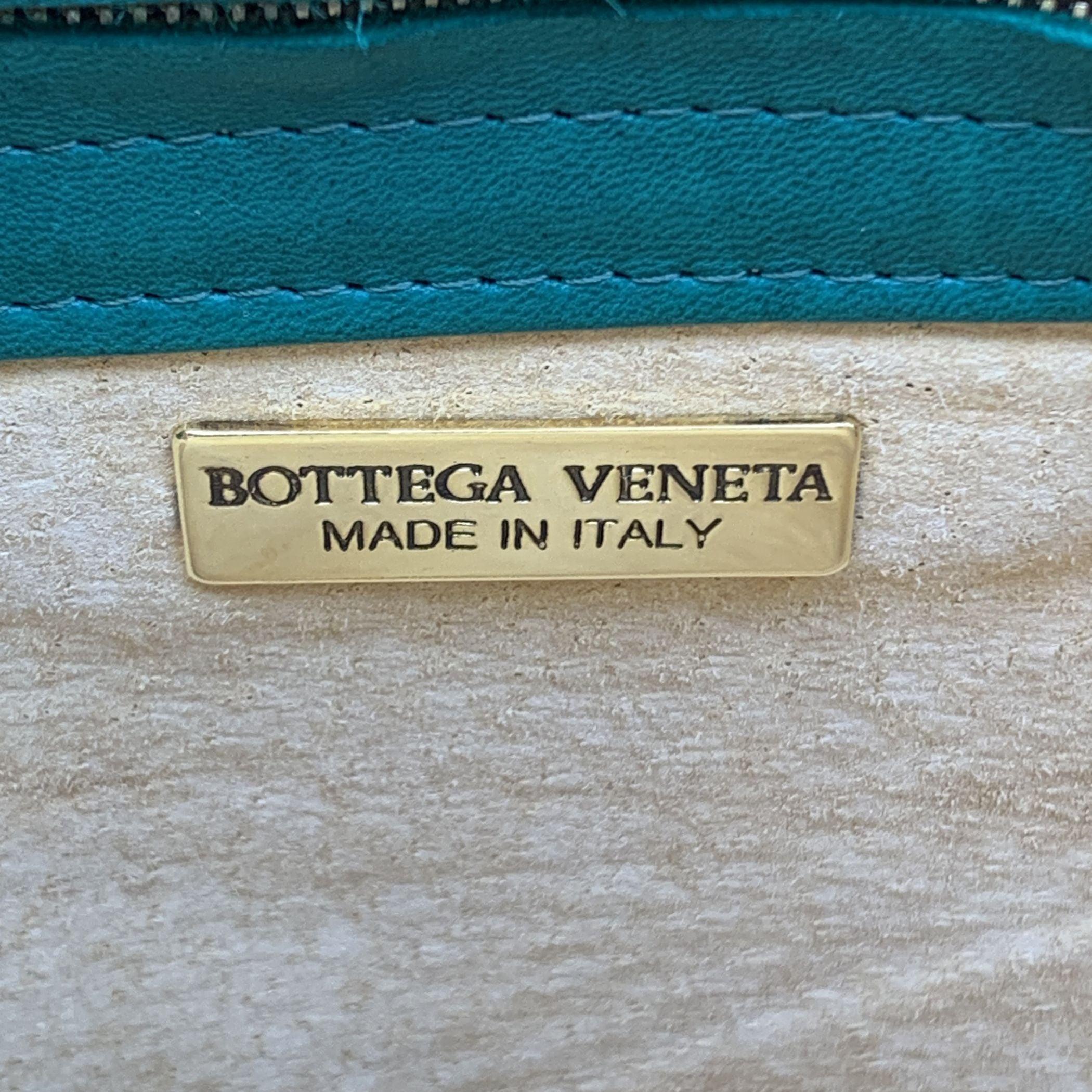 Bolso de hombro Bottega Veneta Vintage de piel tricolor tejida 1