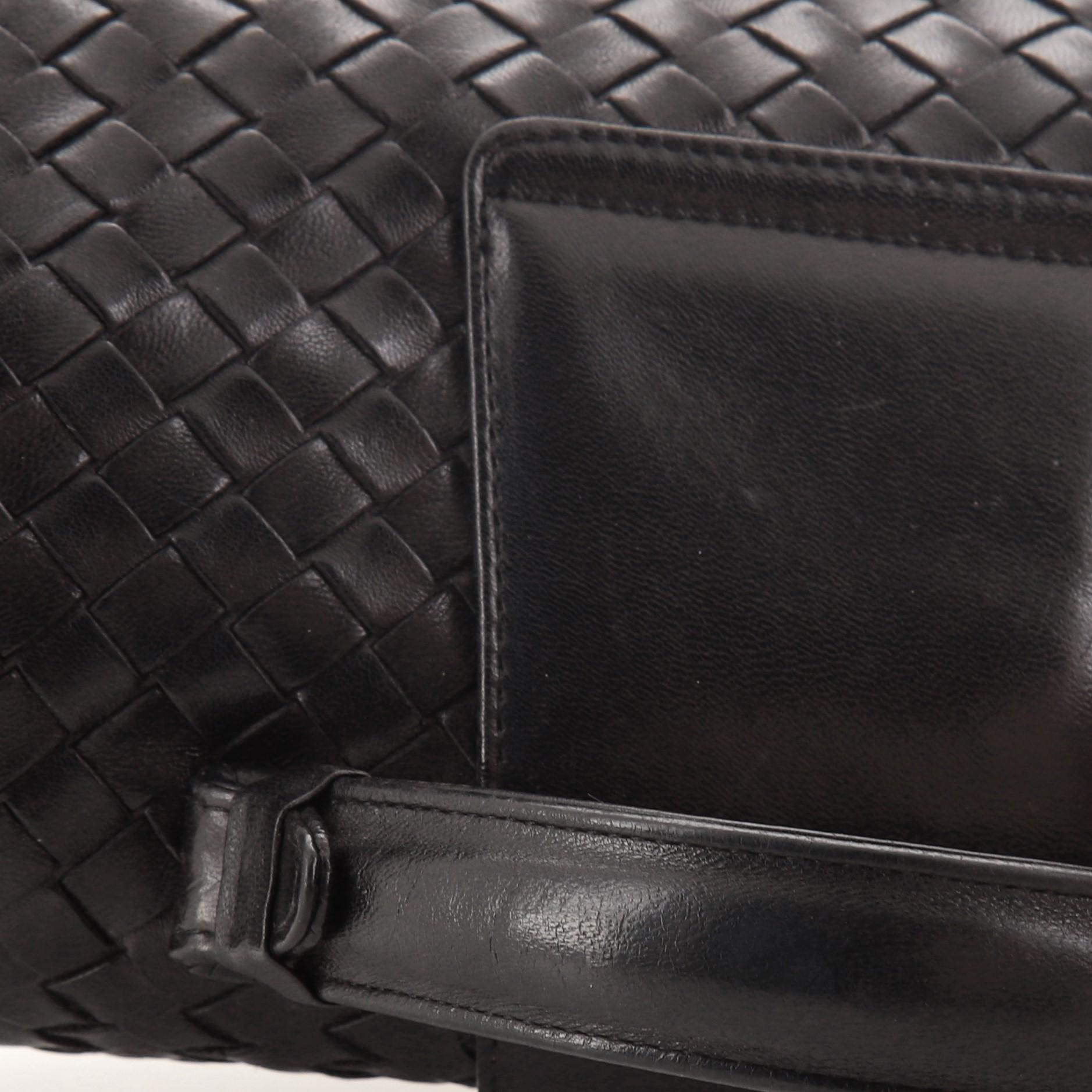 Vintage Turnlock Top Handle Tasche Intrecciato aus Leder von Bottega Veneta 3