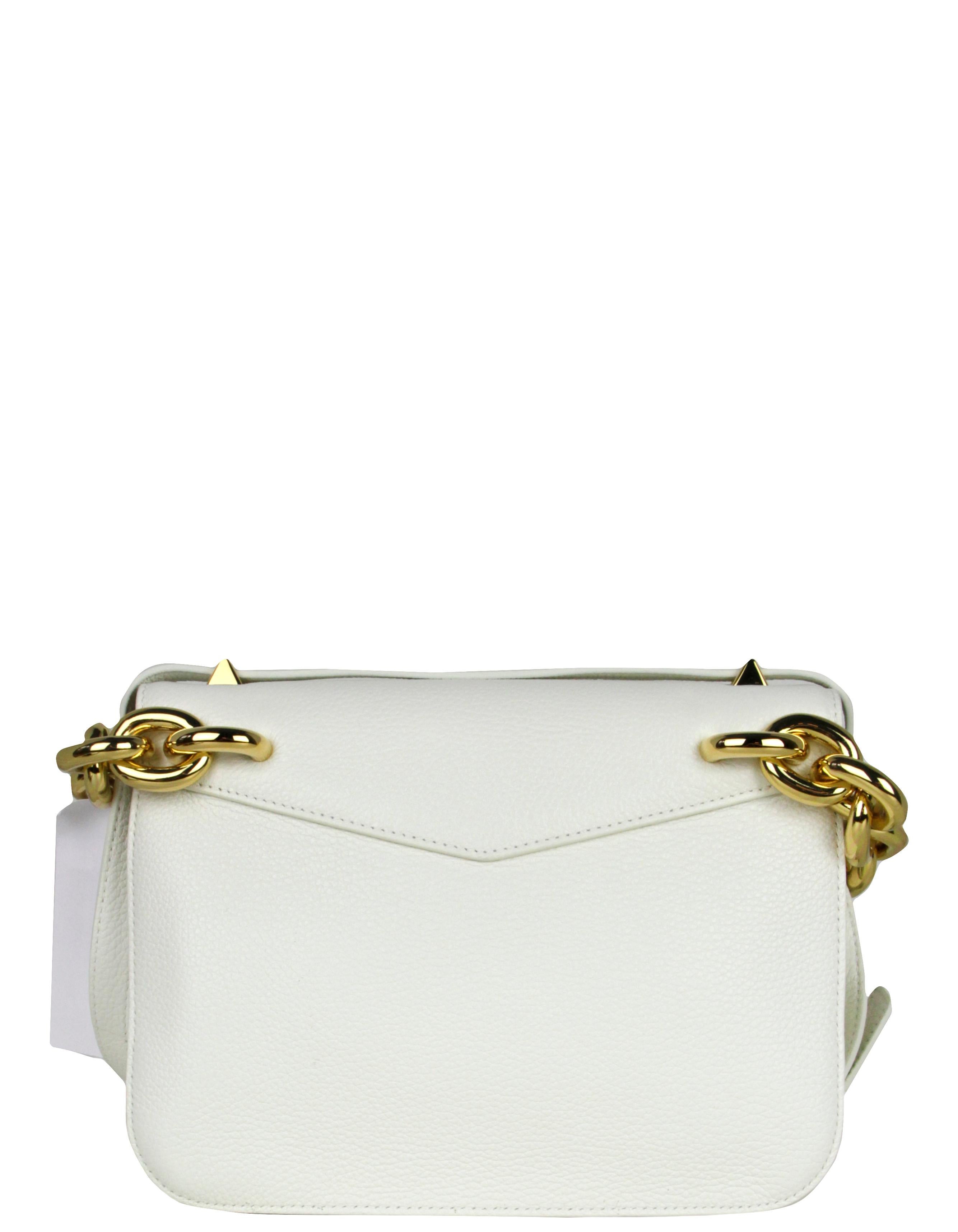 Bottega Veneta White Calfskin Mount Envelope Bag rt. $3, 900 In Excellent Condition In New York, NY