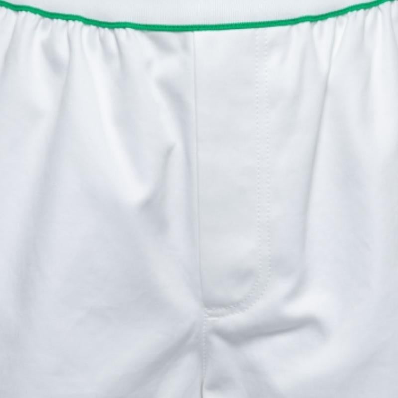 Bottega Veneta Bermuda en coton blanc M. Bon état - En vente à Dubai, Al Qouz 2