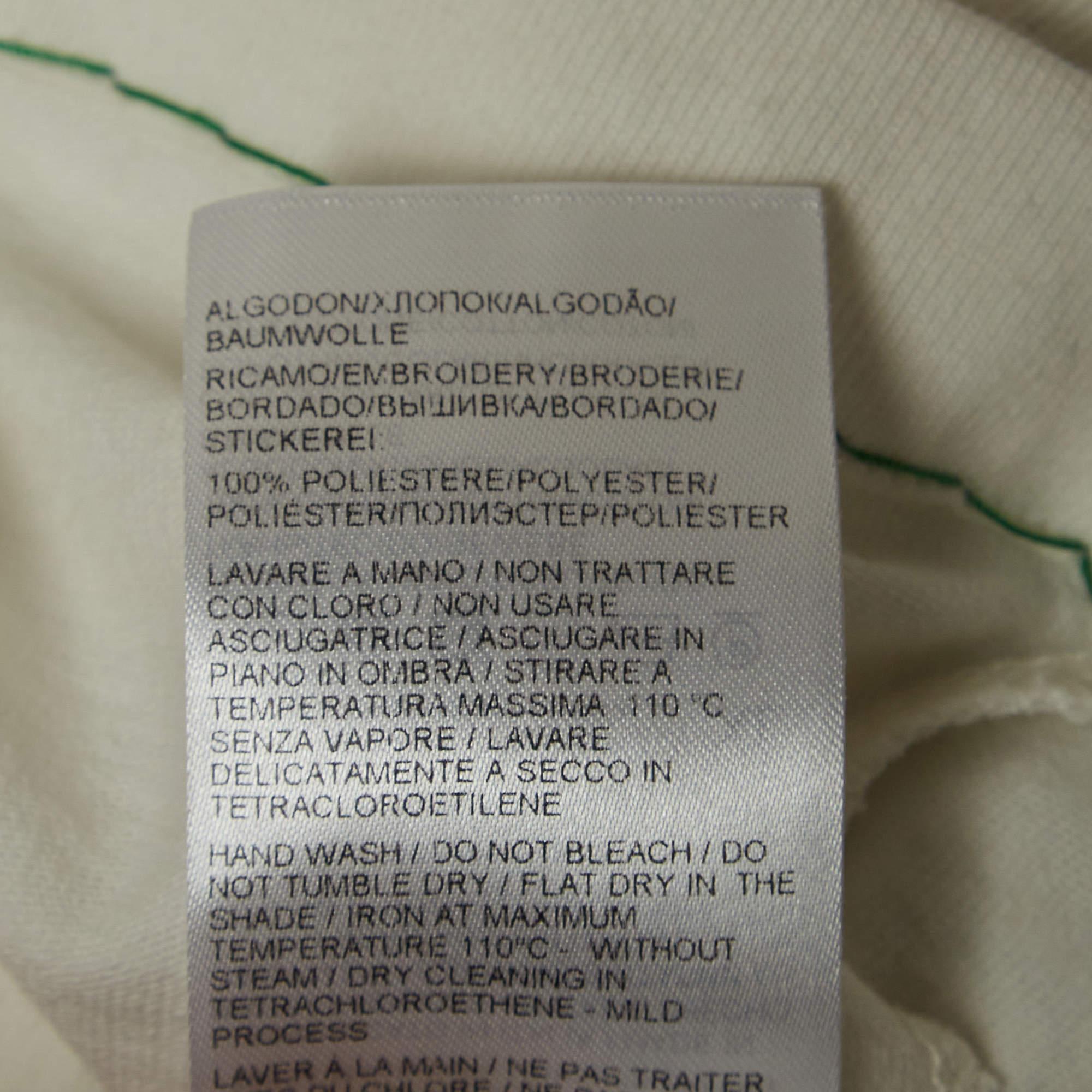 Men's Bottega Veneta White Cotton Cotton Contrast Stitch Detail T-Shirt XL