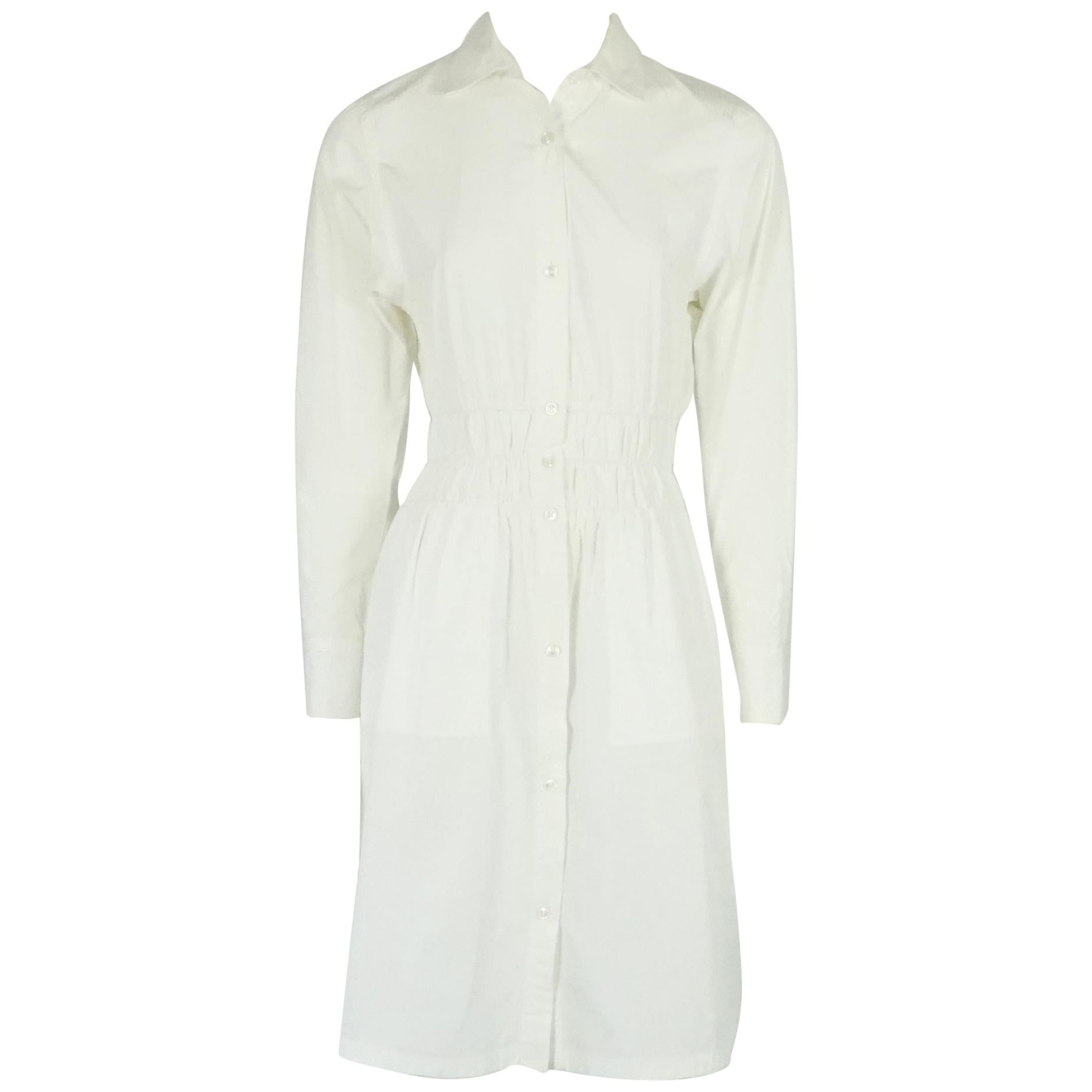 60’s Off White Embroidered Irish Linen Dress main image 0