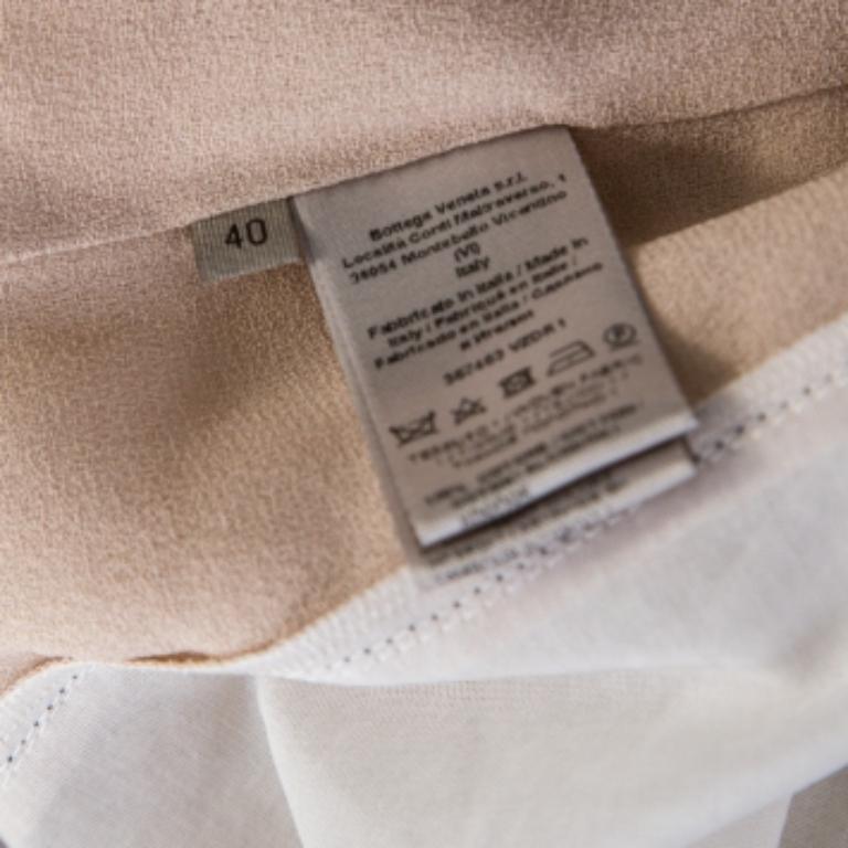 Grigio Bottega Veneta White Cotton Panelled Sleeveless Top S in vendita