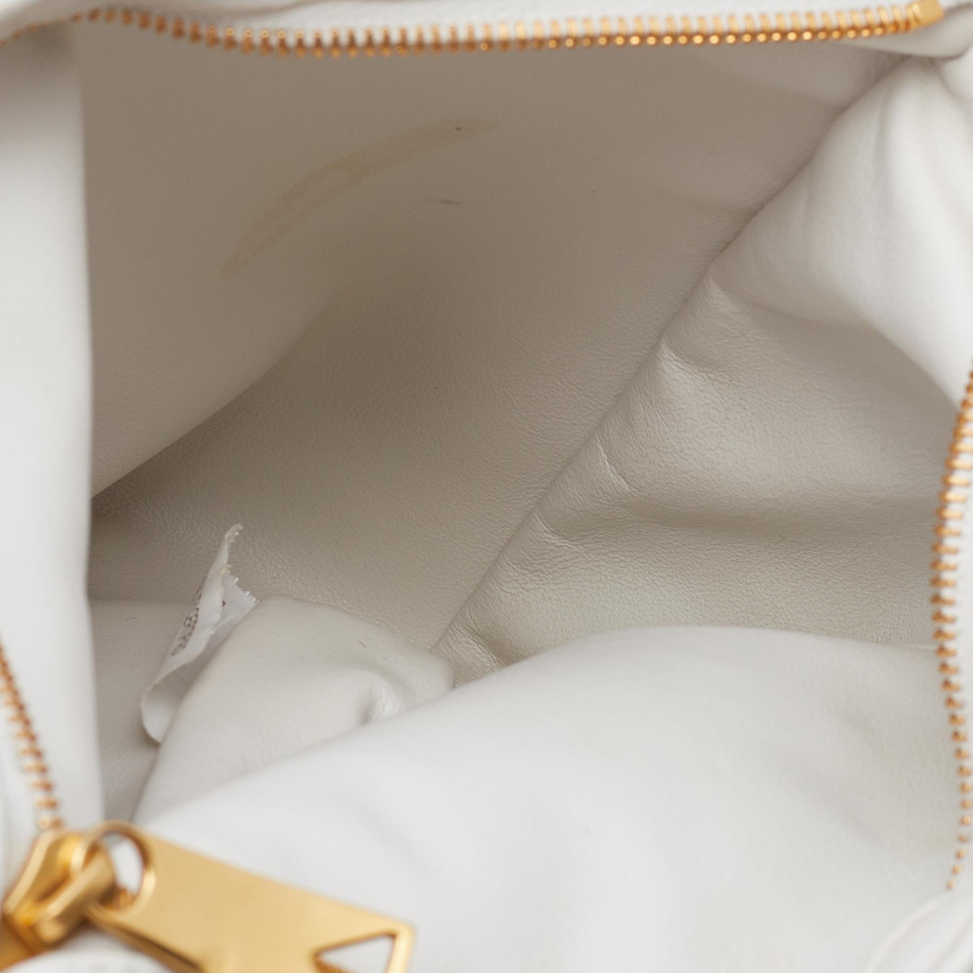 Bottega Veneta White Intrecciato Leather Mini Twist Bag 1
