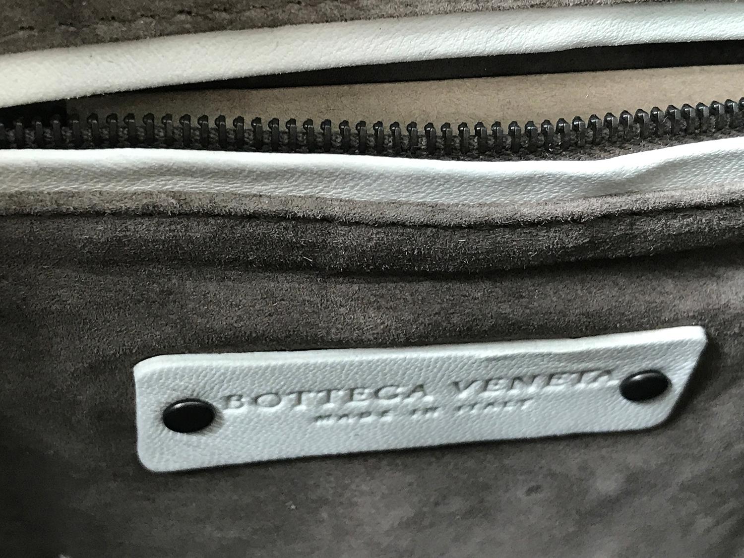 Bottega Veneta White Intrecciato Nappa Leather Shoulder Bag 2016 5