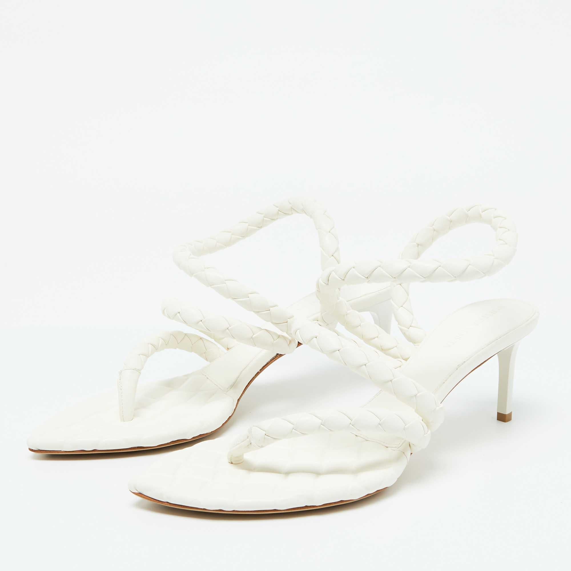 Wear these designer sandals to spruce up any outfit. They are versatile  chic  and can be easily styled. Made using quality materials  these sandals are well built and long lasting.
