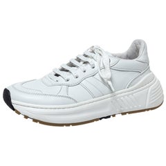 Bottega Veneta White Leather Speedster Sneakers Size 37