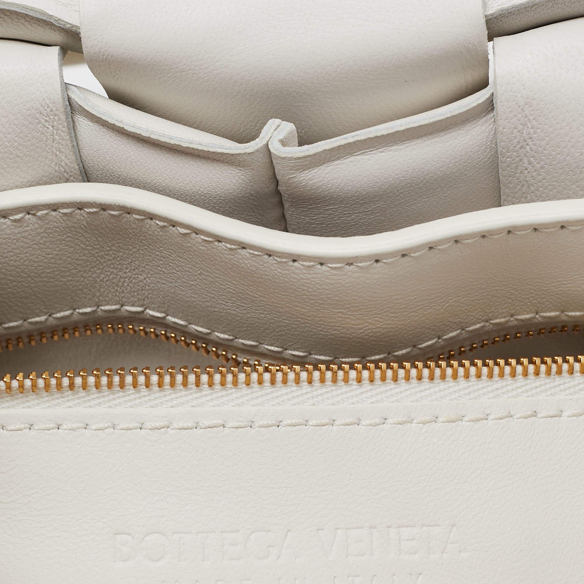 Bottega Veneta White Padded Leather Cassette Shoulder Bag 2