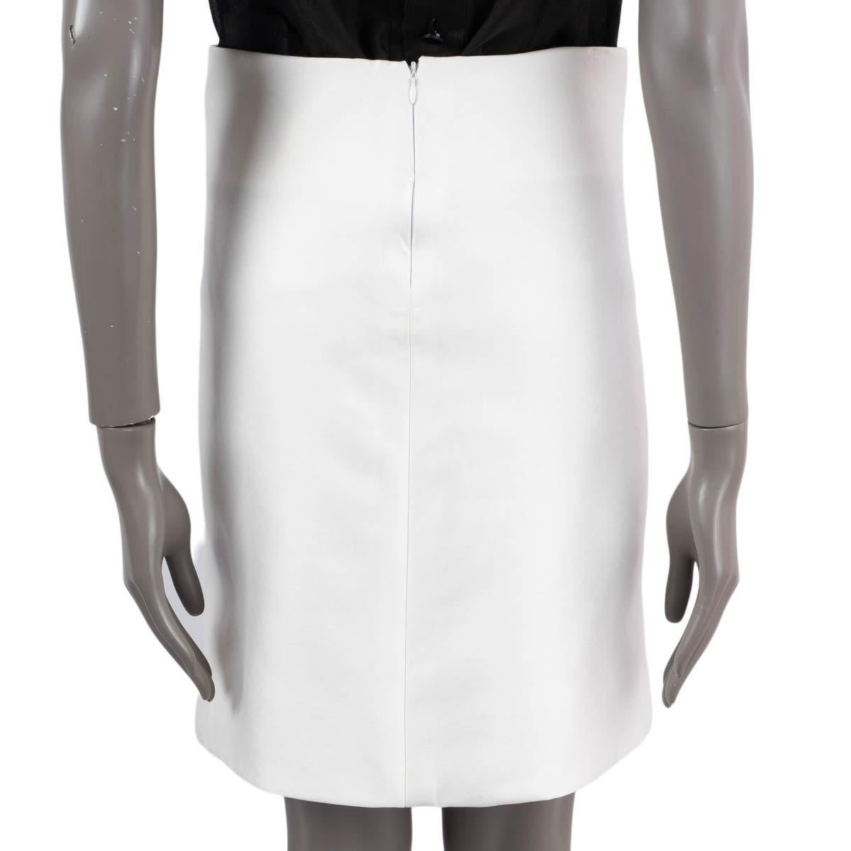 Women's BOTTEGA VENETA white silk blend 2019 SATIN MINI Skirt 36 XS For Sale
