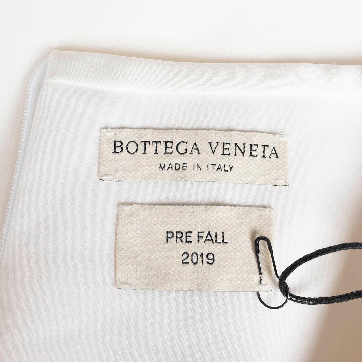 BOTTEGA VENETA white silk blend 2019 SATIN MINI Skirt 36 XS For Sale 2