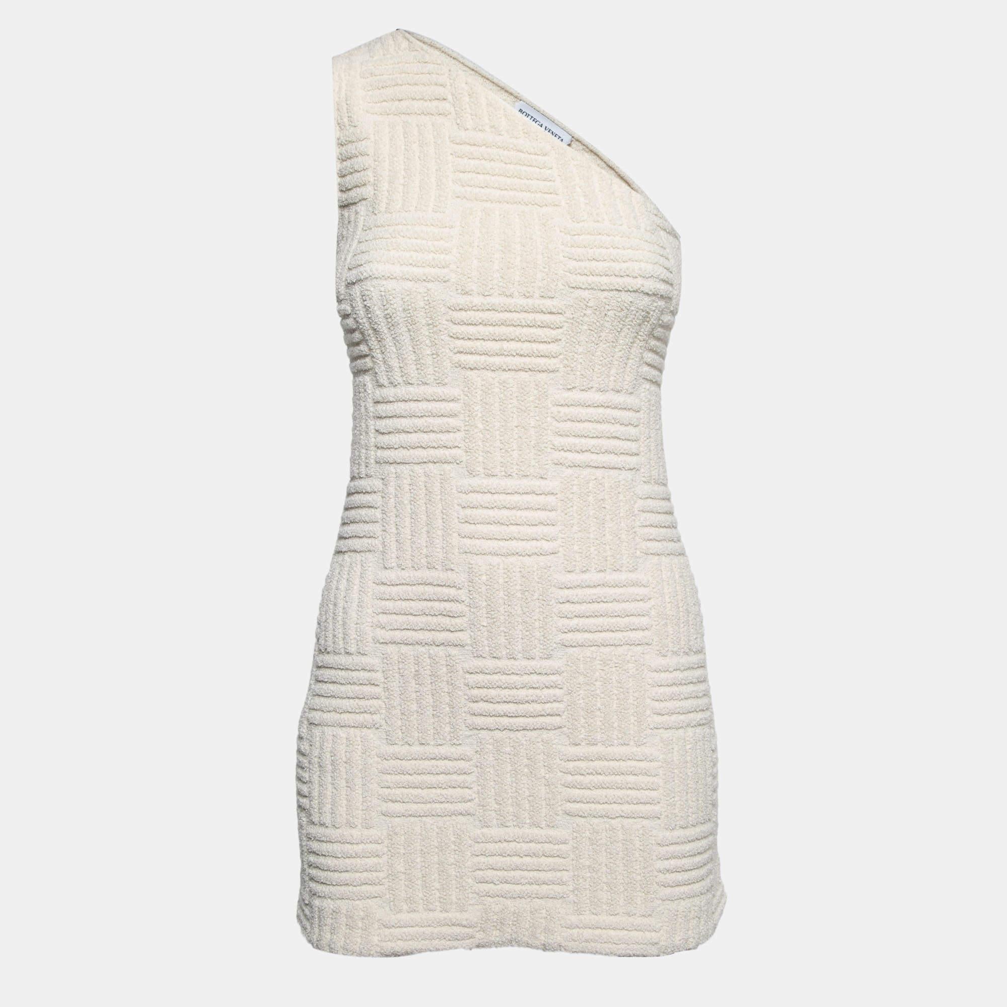 bottega veneta one shoulder dress