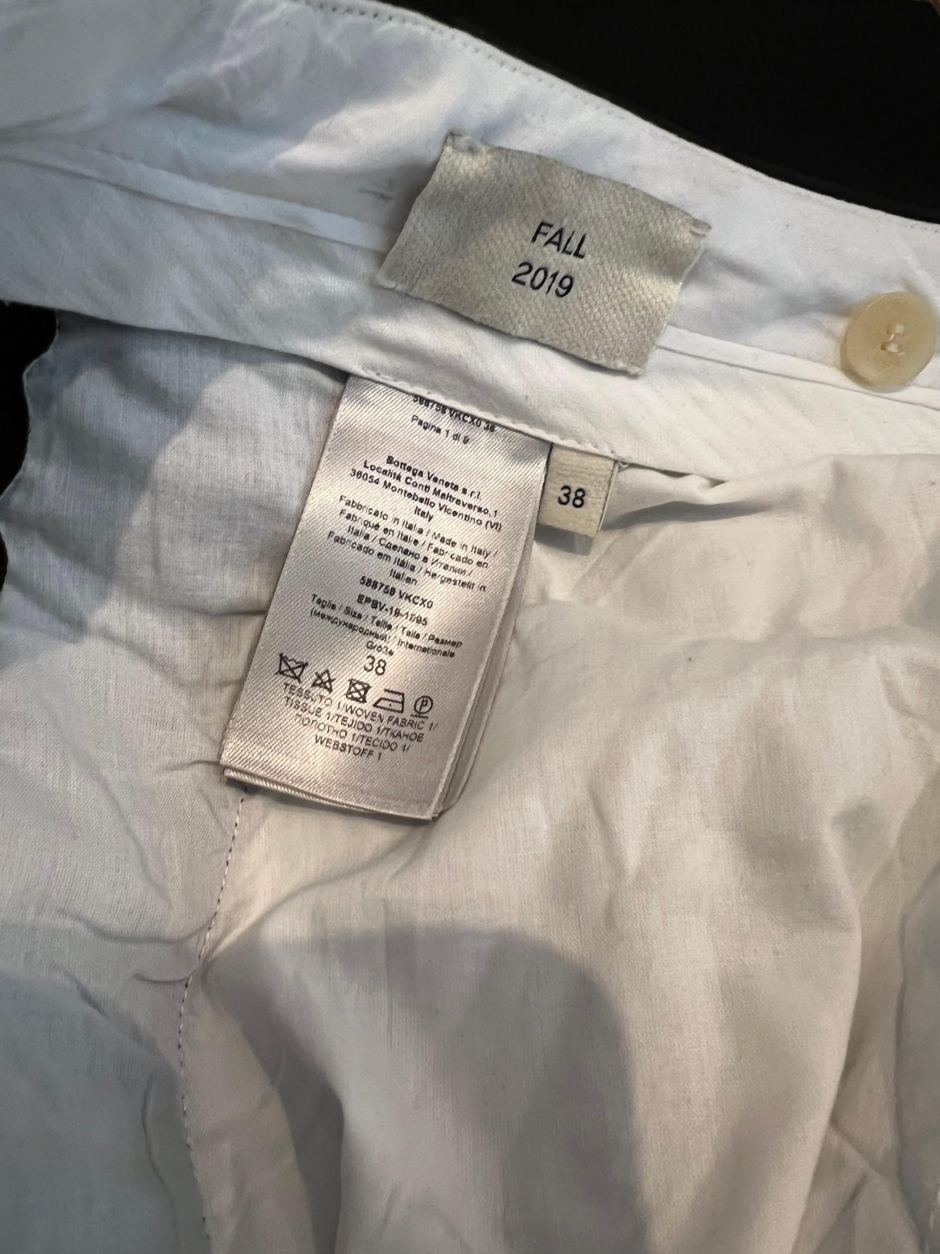 Bottega Veneta White Trousers Pants, Size 38 For Sale 4