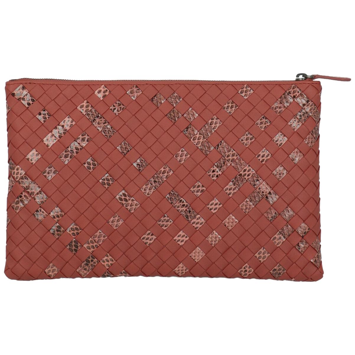 Bottega Veneta Woman Clutch bag Red  For Sale