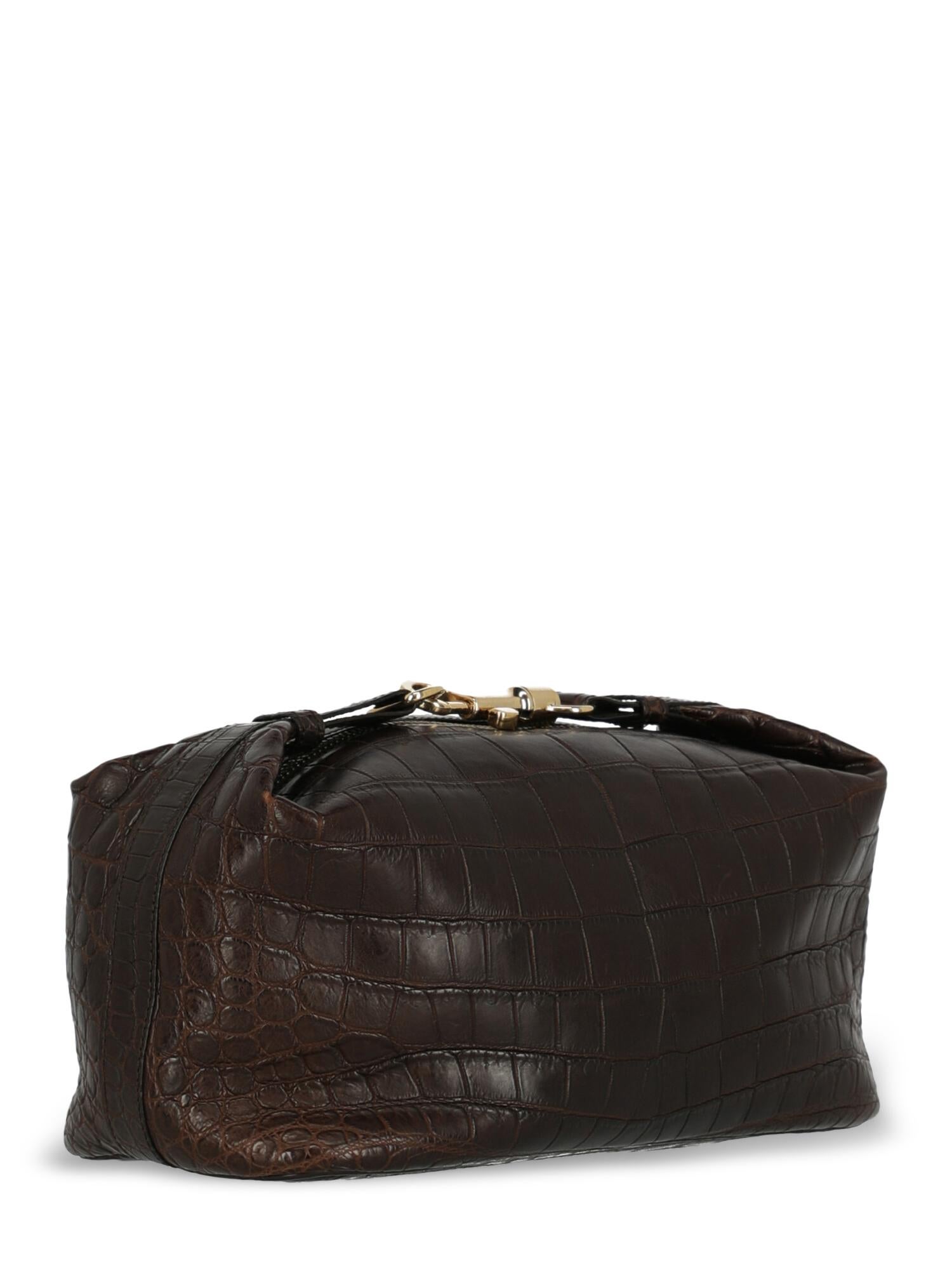Black Bottega Veneta Woman Handbag Brown 