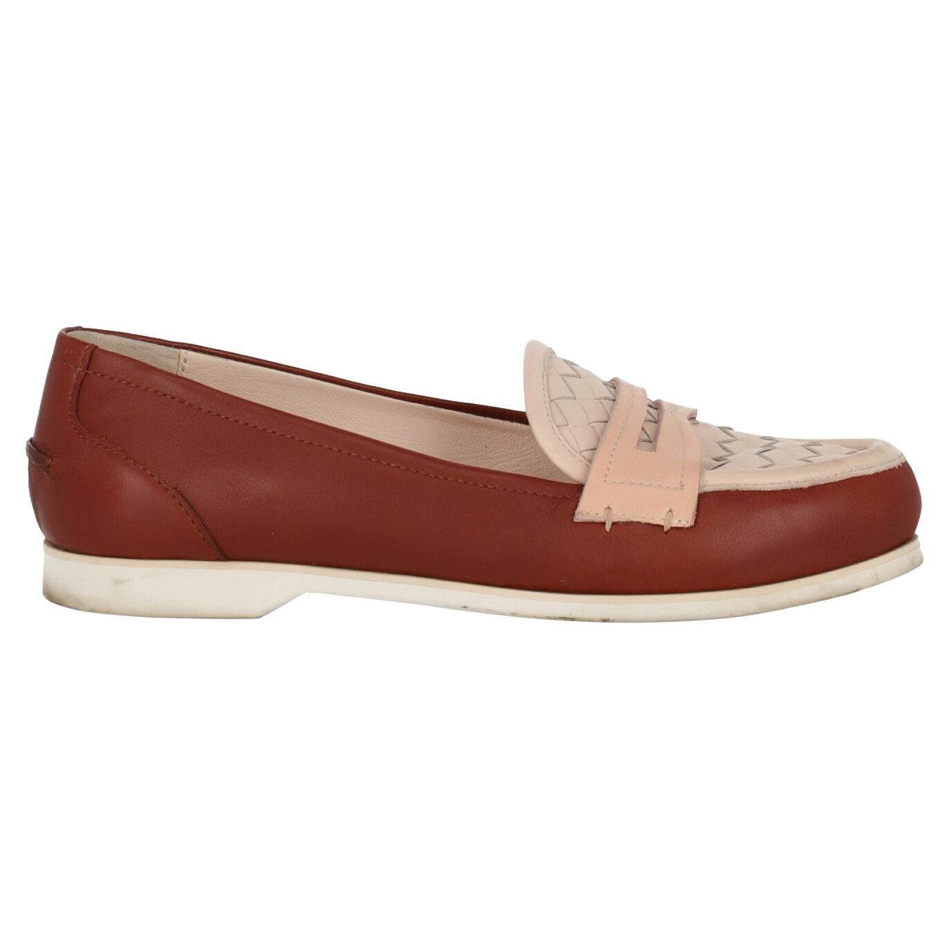 Bottega Veneta Woman Loafers Burgundy, Pink EU 36 For Sale