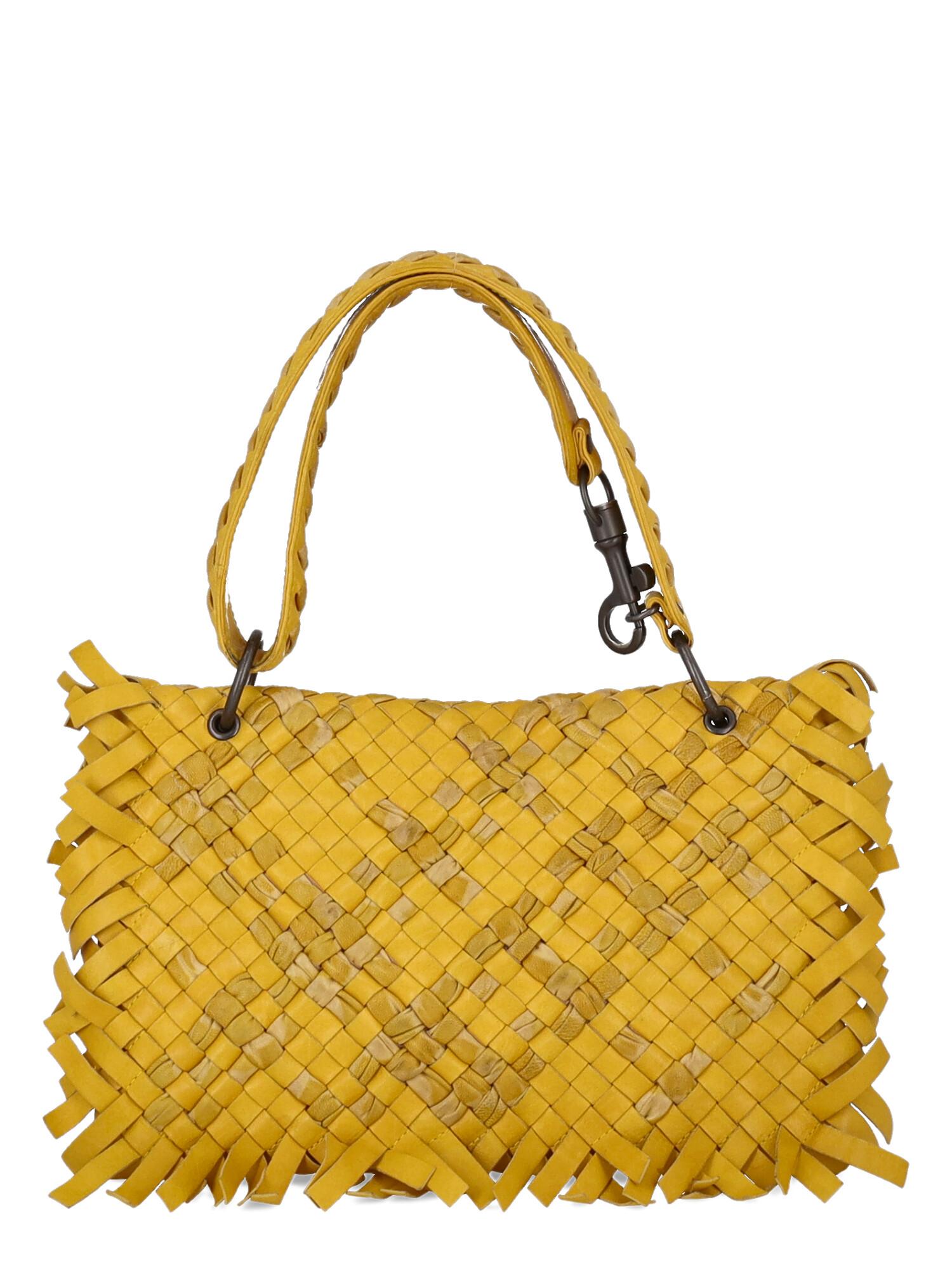 Women's Bottega Veneta Women Shoulder bags Yellow Leather  For Sale