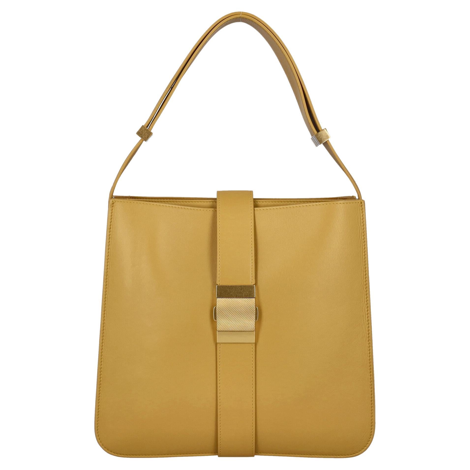 Bottega Veneta Women Shoulder bags Yellow Leather  For Sale