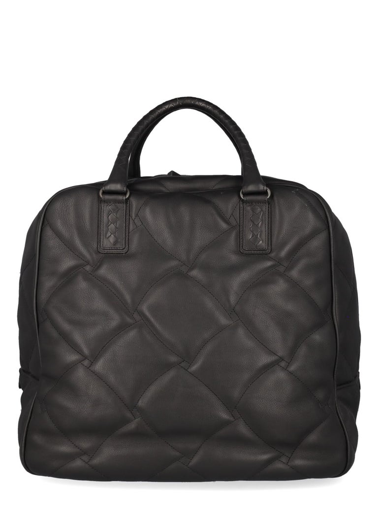 Women's Bottega Veneta Women Travel bags Black Leather  For Sale