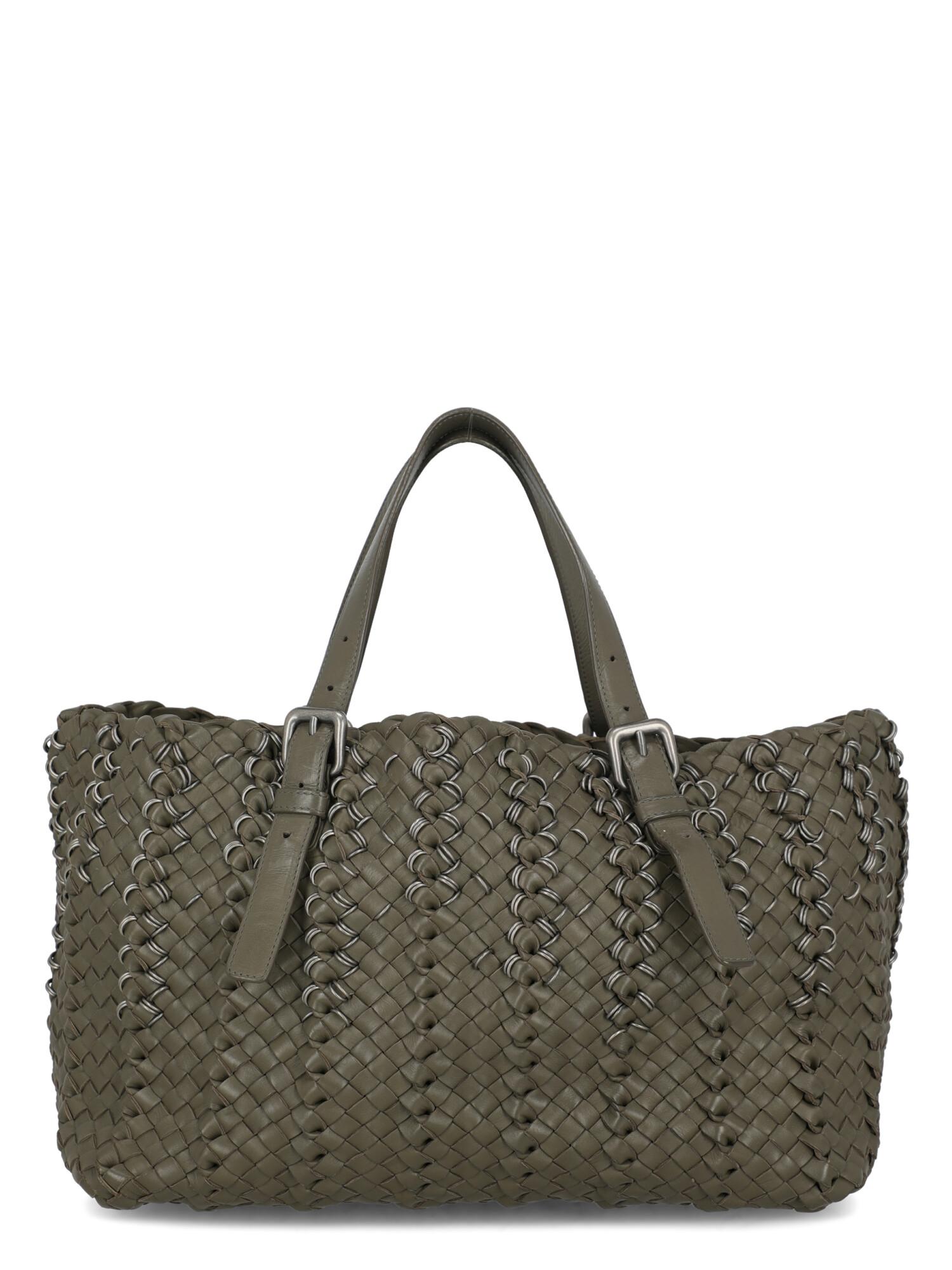 Bottega Veneta Women's Handbag Grey Leather In Good Condition For Sale In Milan, IT