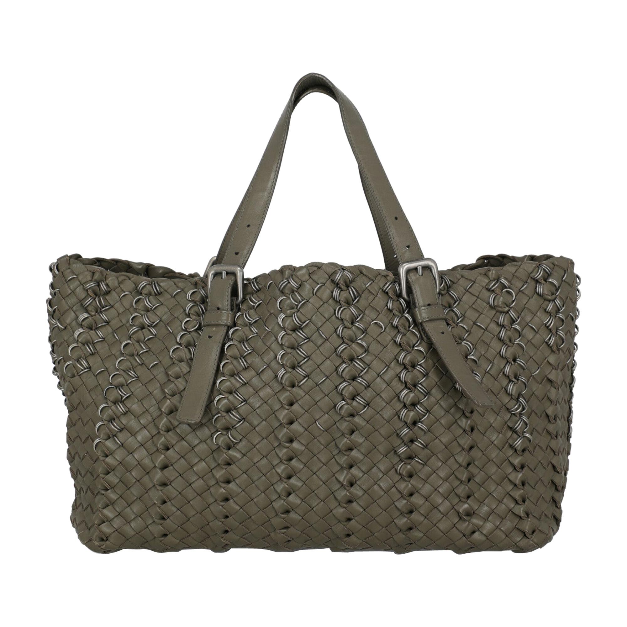 Bottega Veneta Women's Handbag Grey Leather For Sale