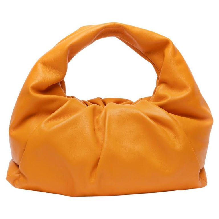 Bottega Veneta Orange Pouch Bag For Sale at 1stDibs
