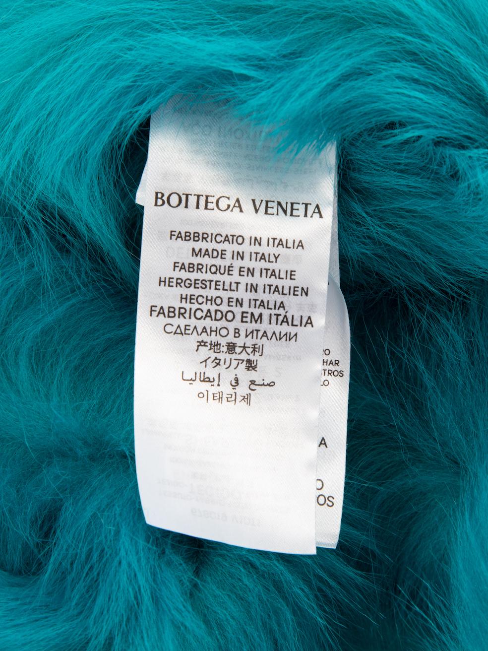 Bottega Veneta Women's Teal Toscana Shearling Gloves 1